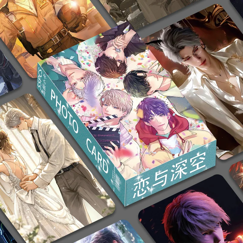 55Pcs Love And Deepspace Game Laser Lomo Card Rafayel Sylus Zayne Xavier Character HD Photo Cards Fans Collection Gift
55Pcs Love And Deepspace Game Laser Lomo Card Rafayel Sylus Zayne Xavier Character HD Photo Cards Fans Collection Gift