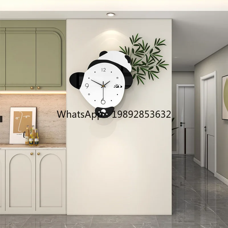 LYY Panda Clock Wall Clock Living Room High-end Creative Silent Dining Room Entrance Wall Cartoon Modern Simple Clock
LYY Panda Clock Wall Clock Living Room High-end Creative Silent Dining Room Entrance Wall Cartoon Modern Simple Clock
