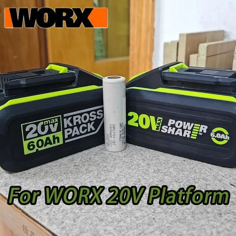 For 20V WORX Replacement Lithium-ion Battery 8.0Ah for WA3551 WA3551.1 WA3553 WA3641 WX373,High Capacity Power Tool Battery
For 20V WORX Replacement Lithium-ion Battery 8.0Ah for WA3551 WA3551.1 WA3553 WA3641 WX373,High Capacity Power Tool Battery