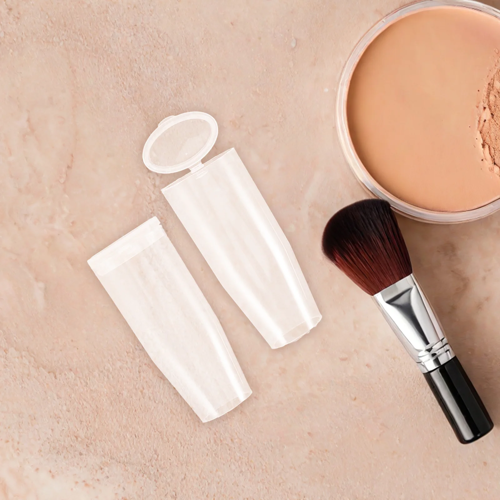 10pcs Makeup Brush Protective Covers Transparent Brush Caps Dustproof Travel Storage Guards For Foundation Eye Shadow
10pcs Makeup Brush Protective Covers Transparent Brush Caps Dustproof Travel Storage Guards For Foundation Eye Shadow