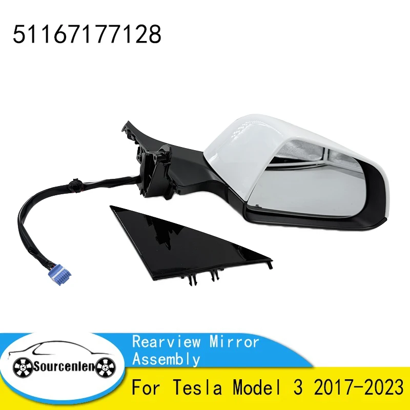 1Pc Vehicle Front Side Rearview Mirror Assembly Power Fold For Tesla Model 3 2017-2023 Car Auto Accessory 51167177128 
1Pc Vehicle Front Side Rearview Mirror Assembly Power Fold For Tesla Model 3 2017-2023 Car Auto Accessory 51167177128