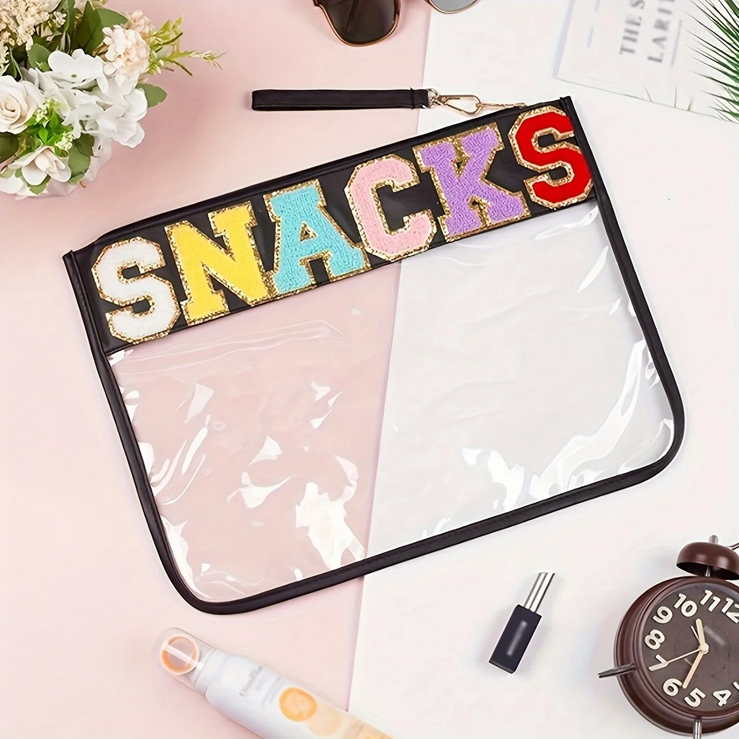 3pcs Semi-Transparent Envelope Style Cosmetic Bags Set with Chenille Letter Design Makeup Organizer
3pcs Semi-Transparent Envelope Style Cosmetic Bags Set with Chenille Letter Design Makeup Organizer
