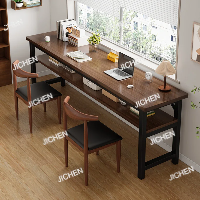 Desk student study double household table rectangular simple rental house computer table narrow wall long table
Desk student study double household table rectangular simple rental house computer table narrow wall long table
