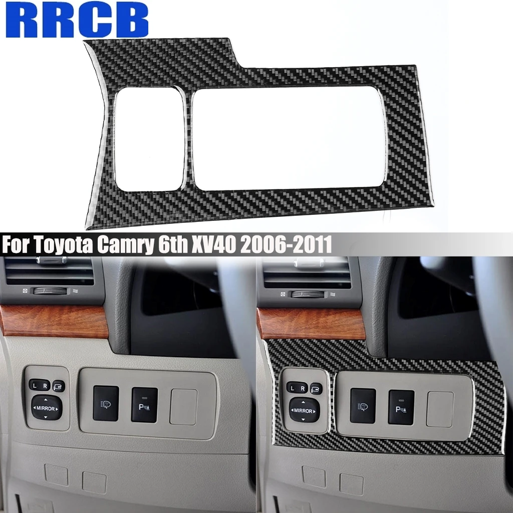 For Toyota Camry 6th XV40 2006-2011 Carbon Fiber Dashboard Headlight Switch Frame Interior Car Accessories Cover Stickers Trim
For Toyota Camry 6th XV40 2006-2011 Carbon Fiber Dashboard Headlight Switch Frame Interior Car Accessories Cover Stickers Trim