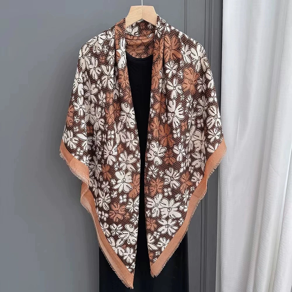 Cotton Feeling Scarf for Women 130cm Large Square Scarf Outdoor Trips Air-conditioned Shawls and Wraps
Cotton Feeling Scarf for Women 130cm Large Square Scarf Outdoor Trips Air-conditioned Shawls and Wraps
