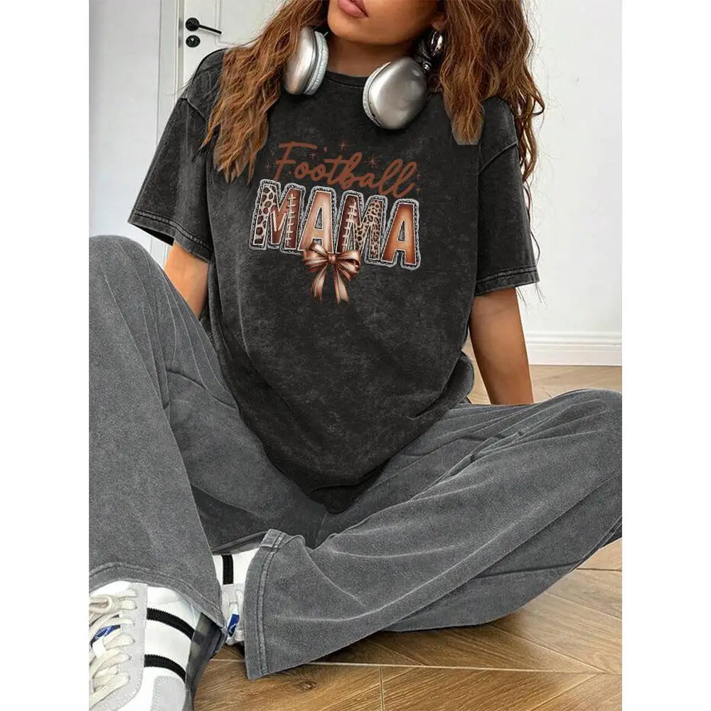 Football Mama T-shirt for Women Funny Slogan Tee Football Mom Graphic Top Mom Gift
Football Mama T-shirt for Women Funny Slogan Tee Football Mom Graphic Top Mom Gift