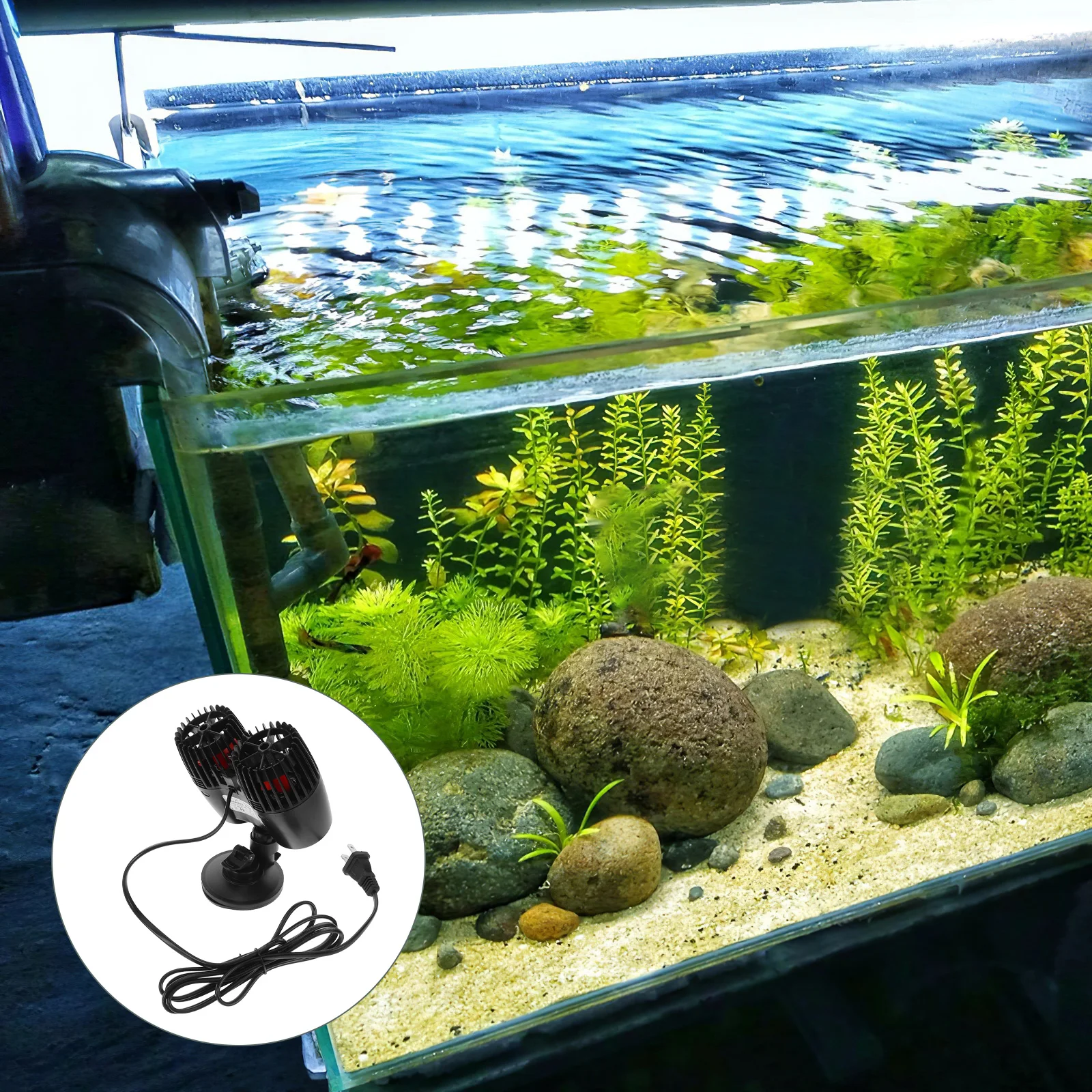 Dual Head Fish Tank Wave Maker Powerful Water Circulation Surf Effect Quiet Submersible Aquarium Accessory Us Plug Mini
Dual Head Fish Tank Wave Maker Powerful Water Circulation Surf Effect Quiet Submersible Aquarium Accessory Us Plug Mini