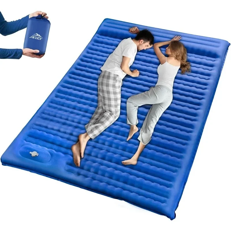AKUDY Double Sleeping Pad Camping Mattress Built-in Foot Pump for Backpacking Hiking Travel
AKUDY Double Sleeping Pad Camping Mattress Built-in Foot Pump for Backpacking Hiking Travel