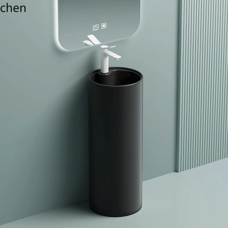 DSA small apartment integrated ceramic column wash basin household face floor type wash basin
DSA small apartment integrated ceramic column wash basin household face floor type wash basin