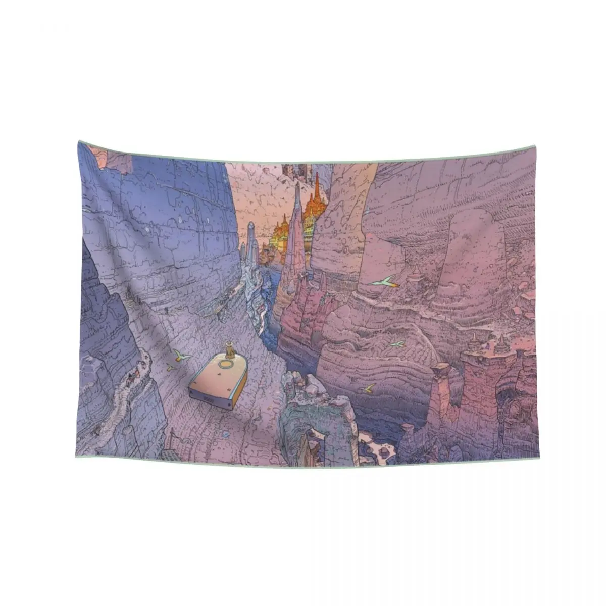 the world of edena,mountain, cliff, monumental,comic,moebius, psychadelic, landscape, ship, seagull Tapestry
the world of edena,mountain, cliff, monumental,comic,moebius, psychadelic, landscape, ship, seagull Tapestry