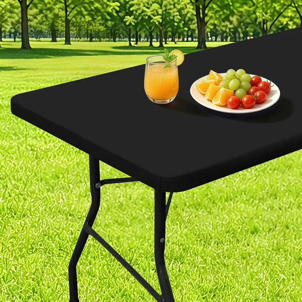 Washable Elastic Polyester Tablecloth, Waterproof for 6 Foot Tables, Ideal for Picnics and Outdoors (Black, 30x72)
Washable Elastic Polyester Tablecloth, Waterproof for 6 Foot Tables, Ideal for Picnics and Outdoors (Black, 30x72)