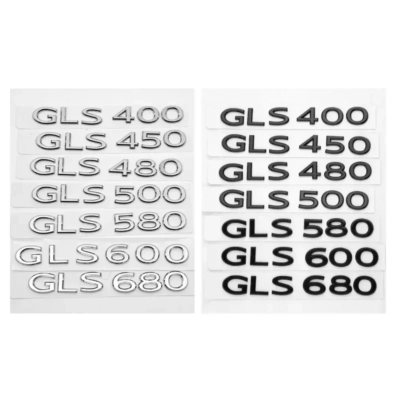 3D ABS For Mercedes-Benz series trunk label GLS 400 450 480 500 600 680 S480 580 600 badge modified accessories decorate decal
3D ABS For Mercedes-Benz series trunk label GLS 400 450 480 500 600 680 S480 580 600 badge modified accessories decorate decal