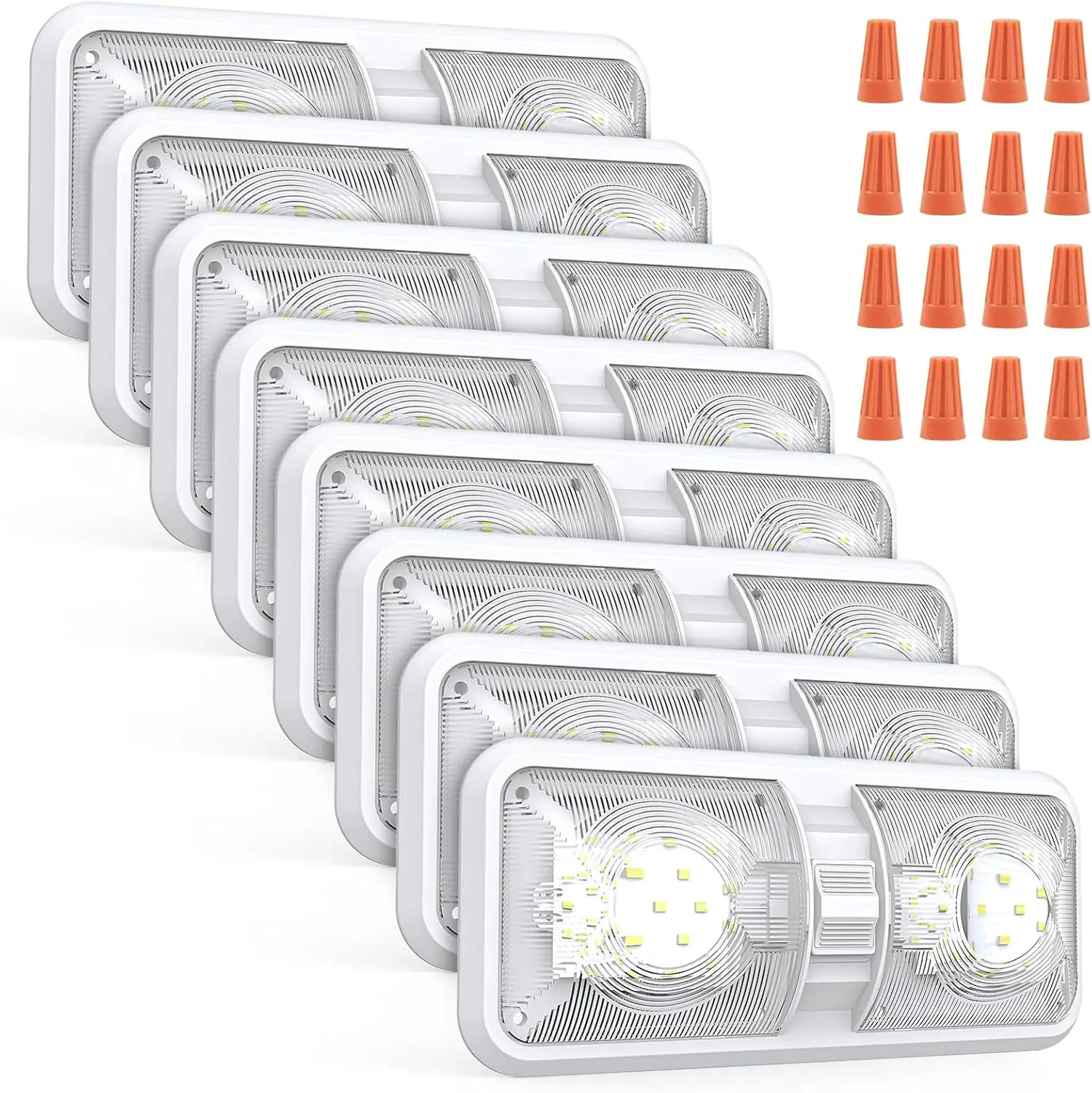 RV Lights Interior, 12 Volt Led 1000LM, Camper Lights 8W, RV Led Lights Interior Fixtures 12V(Natural White, 8Pack)
RV Lights Interior, 12 Volt Led 1000LM, Camper Lights 8W, RV Led Lights Interior Fixtures 12V(Natural White, 8Pack)