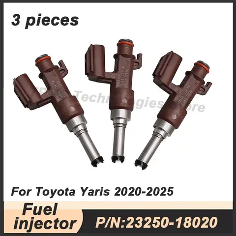 3PCS 23250-18020 Fuel injector For Toyota Yaris 2020-2025