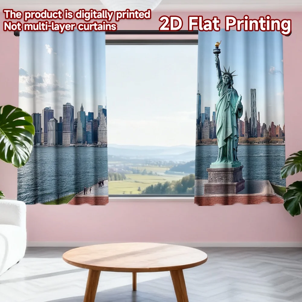 2D flat printing 2pcs Drapes Statue of Liberty and Skyline(1) Digital Printed Polyester Drapes Birthday Party Perfect for New
2D flat printing 2pcs Drapes Statue of Liberty and Skyline(1) Digital Printed Polyester Drapes Birthday Party Perfect for New
