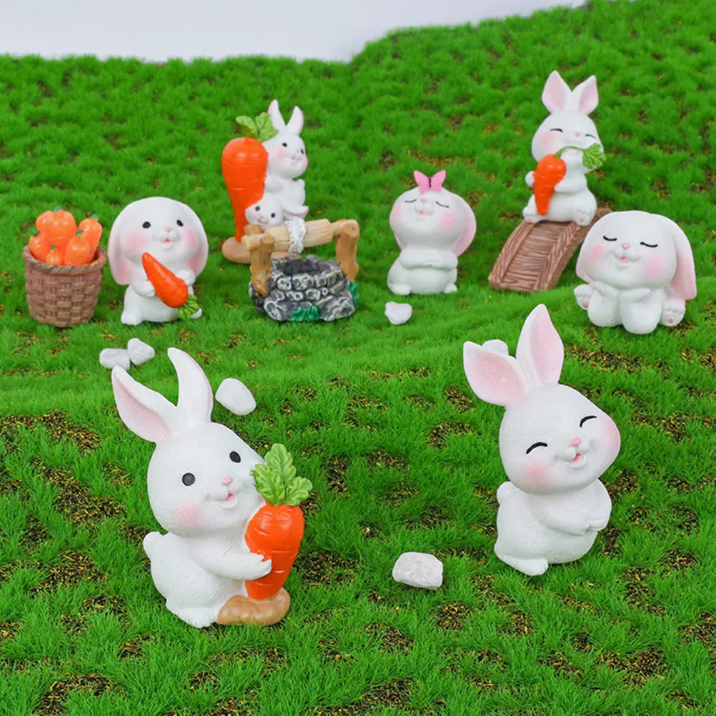 12Pcs Rustic Resin Bunny Adornments Bunny Plants Resin Rabbit Garden Decor for Micro Landscape Balcony Patio
12Pcs Rustic Resin Bunny Adornments Bunny Plants Resin Rabbit Garden Decor for Micro Landscape Balcony Patio