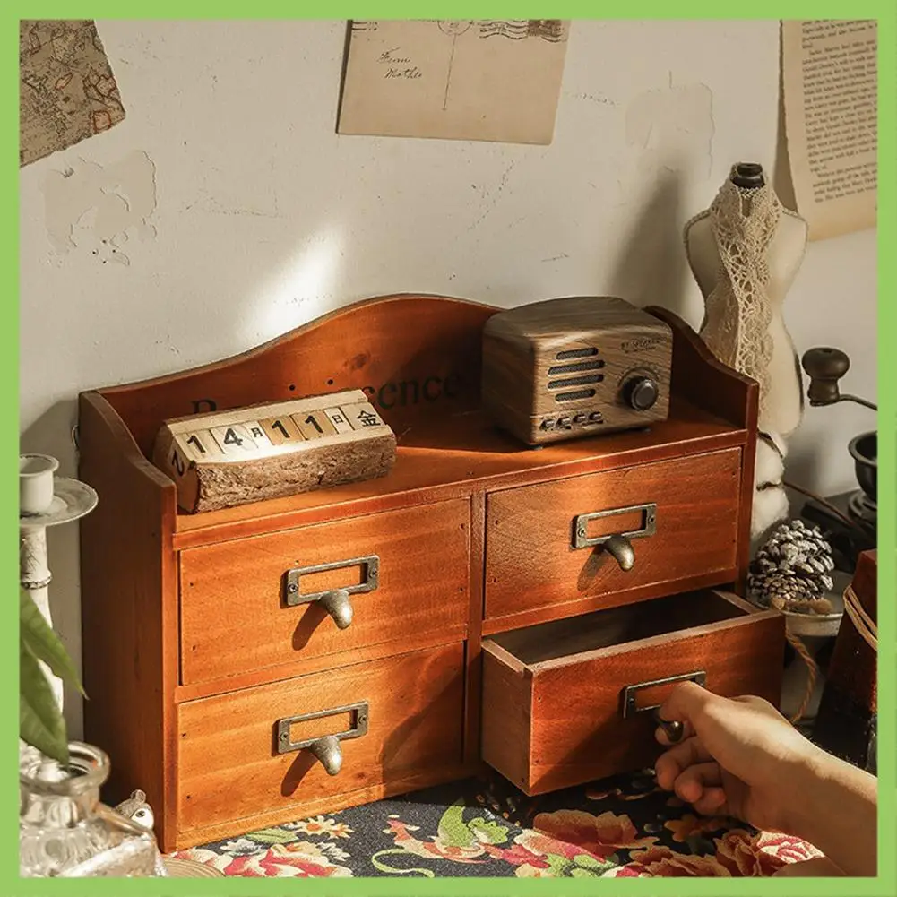 ABJT-Retro Drawer Storage Box Cosmetics Storage Cabinet Hanging Wall Hanging Desktop Porch Key Finishing Rack Wood Cabinet
ABJT-Retro Drawer Storage Box Cosmetics Storage Cabinet Hanging Wall Hanging Desktop Porch Key Finishing Rack Wood Cabinet