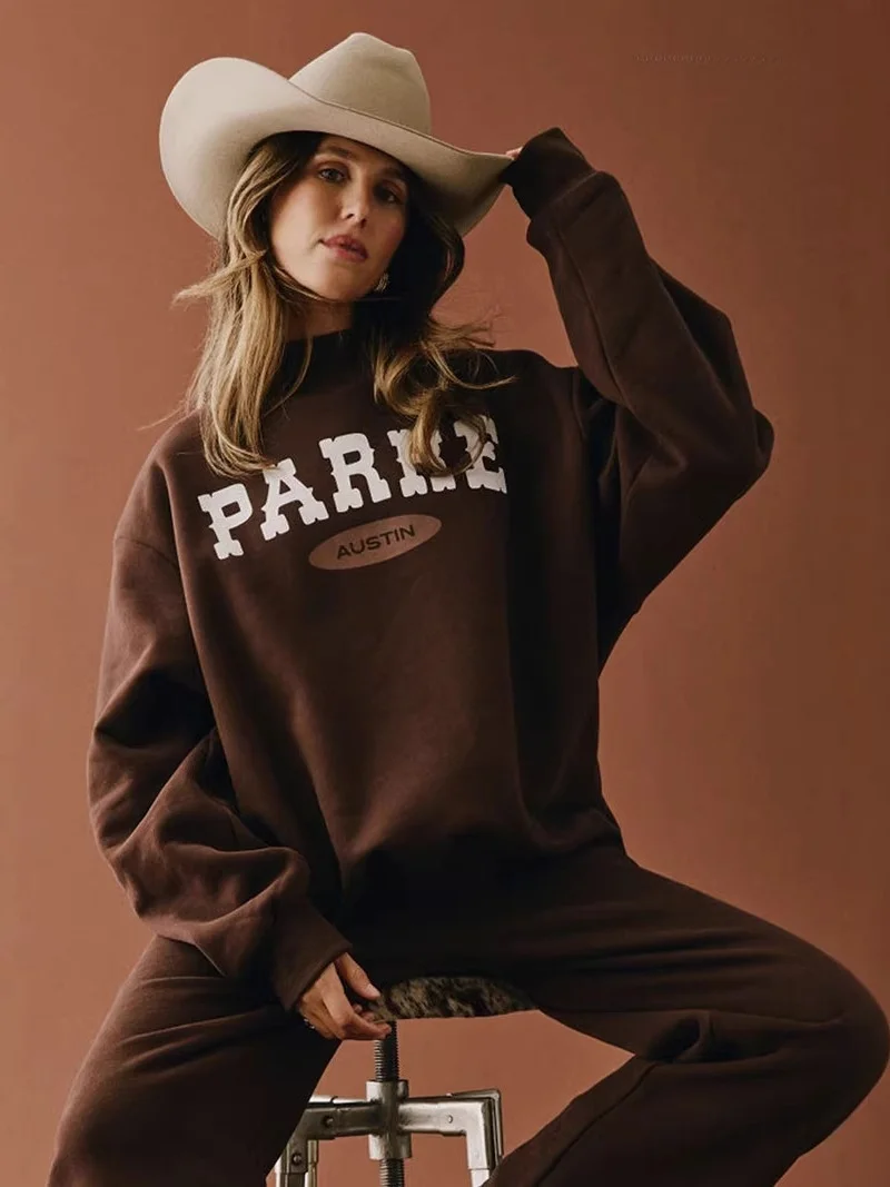 Spring 2026 High Neck Cotton Sweatshirt Ladies Loose Fit Printed Letter Stand Collar Hoodless Casual Comfortable Top
Spring 2026 High Neck Cotton Sweatshirt Ladies Loose Fit Printed Letter Stand Collar Hoodless Casual Comfortable Top