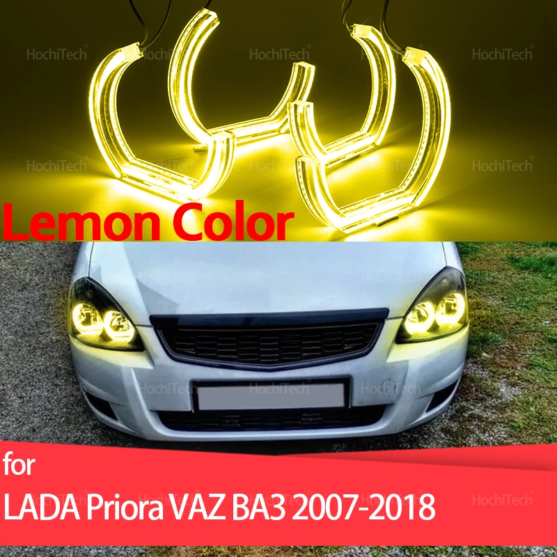 Для LADA Priora ВАЗ Седан Хэтчбек 2007-2018 дневного света DRL Angel Eyes LED CSL Style Лимонно-желтый комплект колец для фар
Для LADA Priora ВАЗ Седан Хэтчбек 2007-2018 дневного света DRL Angel Eyes LED CSL Style Лимонно-желтый комплект колец для фар