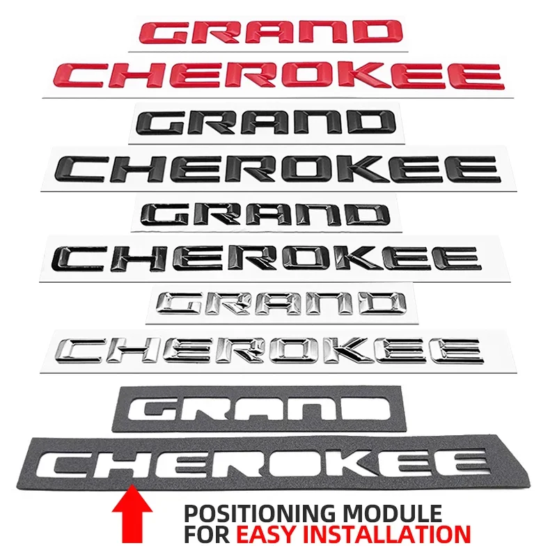 ABS 3D Letters Car Fender Side Emblem Badge Logo Stickers For Jeep Grand Cherokee WK2 WK WJ SRT 2013 2014 2015 2016 Accessories
ABS 3D Letters Car Fender Side Emblem Badge Logo Stickers For Jeep Grand Cherokee WK2 WK WJ SRT 2013 2014 2015 2016 Accessories