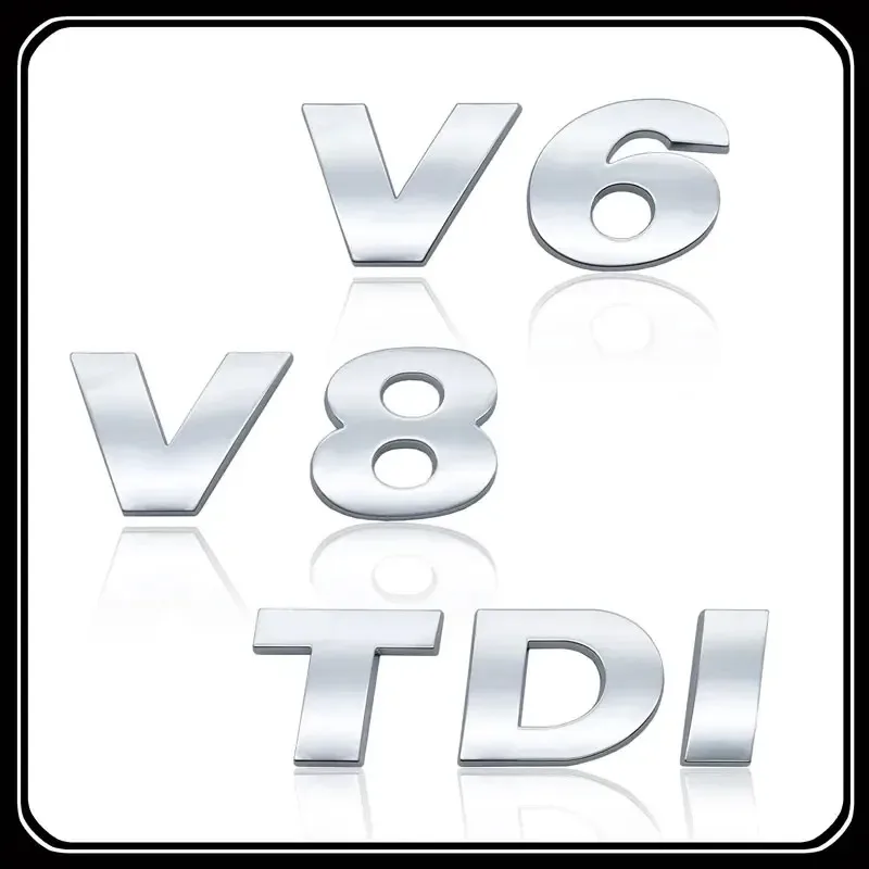 3D ABS Chrome V6 V8 Logo Emblem Letters Car Rear Trunk Badge For VW Touareg TDI Car Accessories
3D ABS Chrome V6 V8 Logo Emblem Letters Car Rear Trunk Badge For VW Touareg TDI Car Accessories