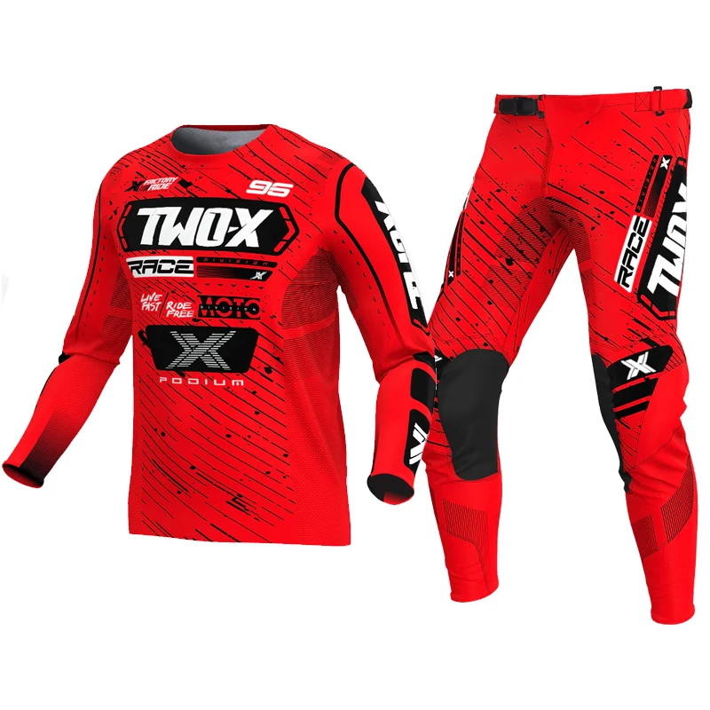 Two-X Podium MX Stretch Fabric Jersey And Pants Gear Dirt Bike Clothing Off Road Motorcycle Breathable Combo Suit All Size 30-40
Two-X Podium MX Stretch Fabric Jersey And Pants Gear Dirt Bike Clothing Off Road Motorcycle Breathable Combo Suit All Size 30-40