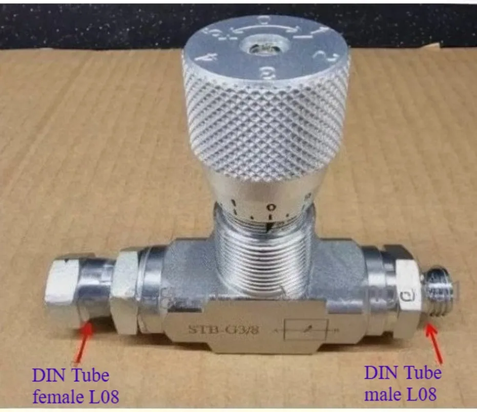 1pc Flow Control bidirectional hydraulic restrictor valve STB-G3/8 W / L08 connector
1pc Flow Control bidirectional hydraulic restrictor valve STB-G3/8 W / L08 connector