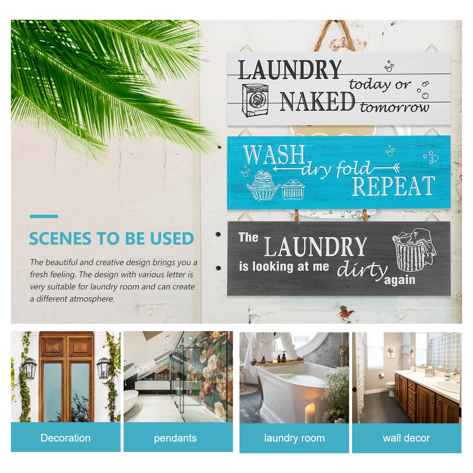 3 Pcs Room Decor Sign Vintage Wall Hanging Signs Laundry Decors Farmhouse Wood Decoration Creative Design Long Life
3 Pcs Room Decor Sign Vintage Wall Hanging Signs Laundry Decors Farmhouse Wood Decoration Creative Design Long Life