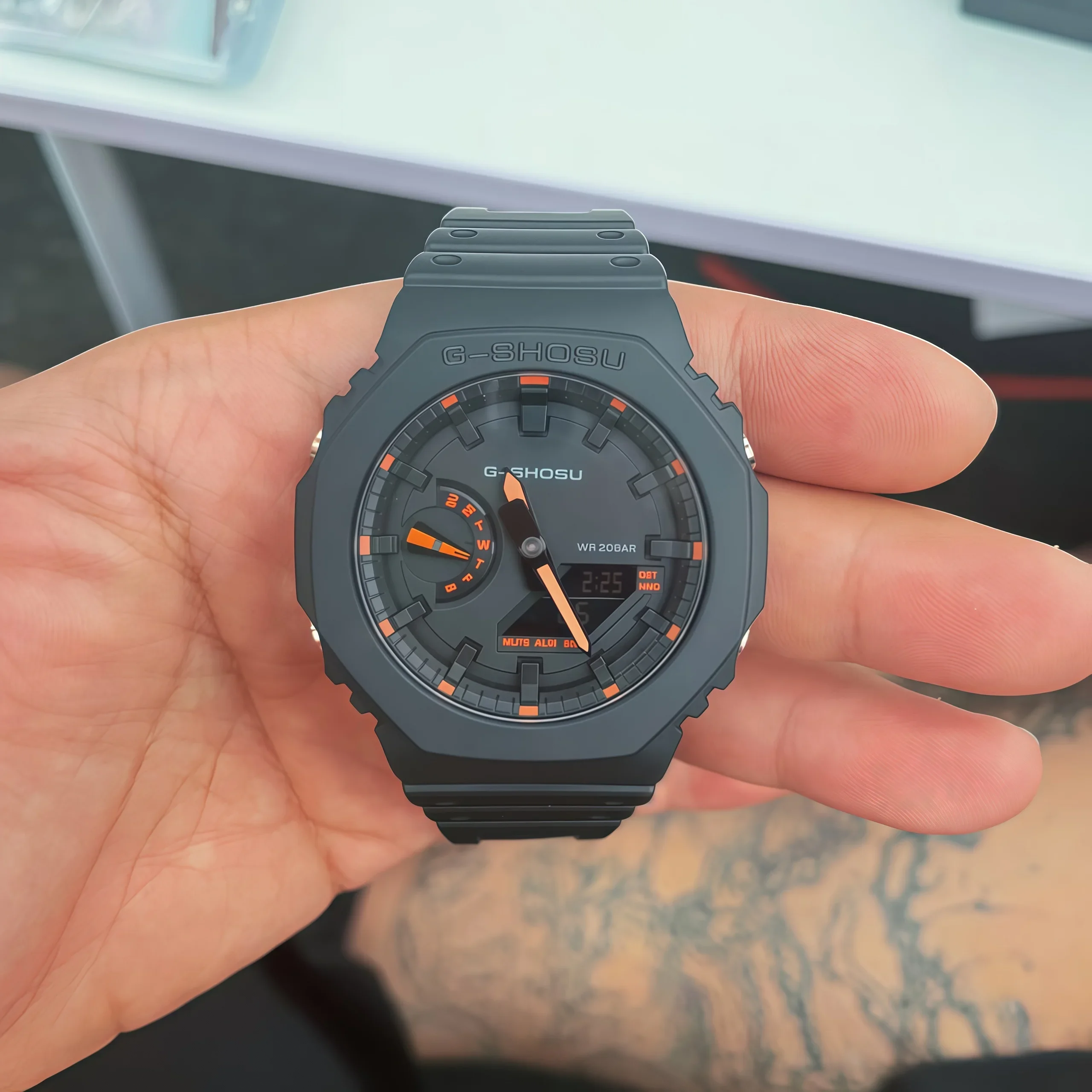 LED Dual Display Unisex Sports Iced Out Watch with World Time, Full Features, Water-Resistant, Oak Series
LED Dual Display Unisex Sports Iced Out Watch with World Time, Full Features, Water-Resistant, Oak Series