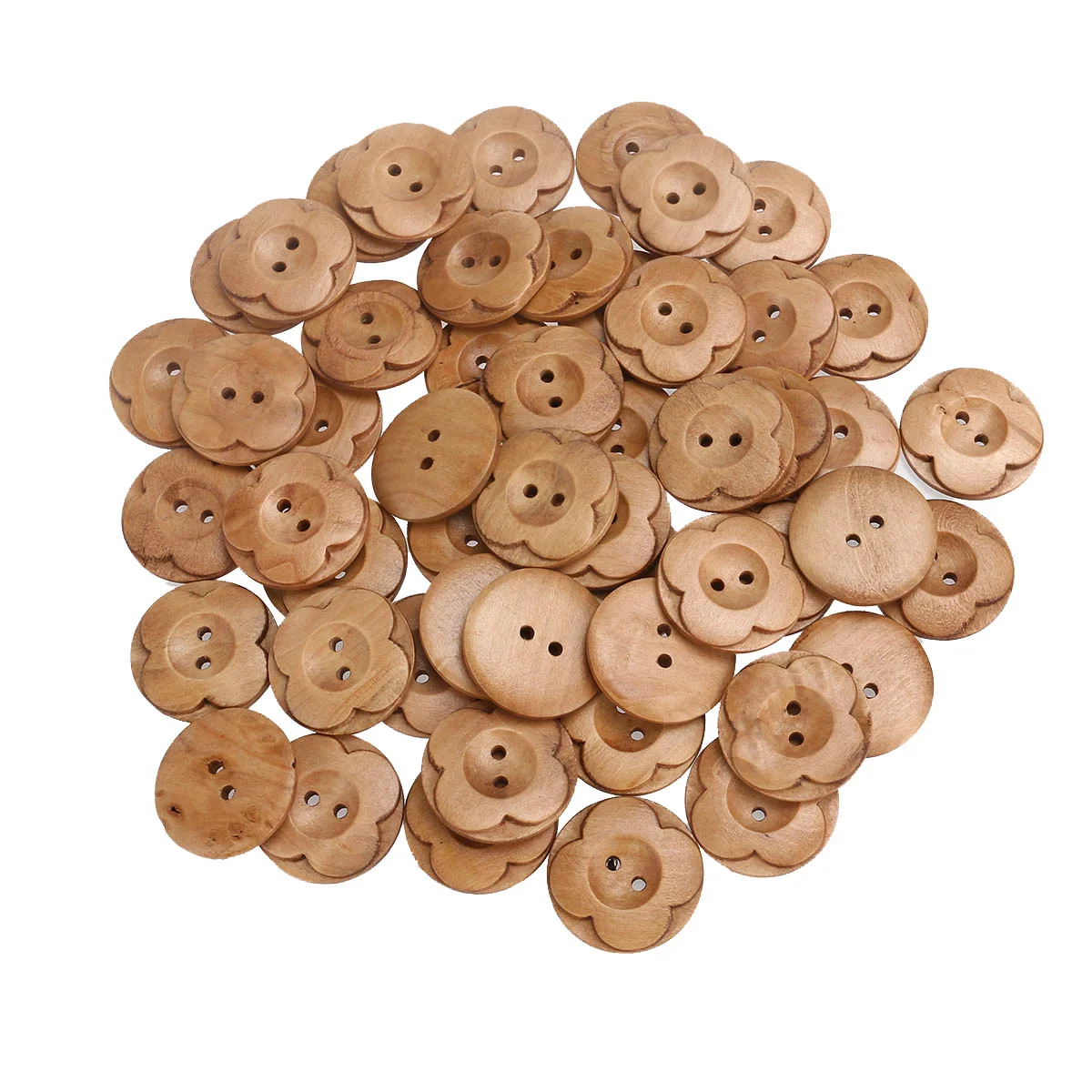 50pcs 30mm Flower Shaped Wooden Sewing Buttons Craft Knitting Embellishments Scrapbooking Jewelry Making Clothes
50pcs 30mm Flower Shaped Wooden Sewing Buttons Craft Knitting Embellishments Scrapbooking Jewelry Making Clothes