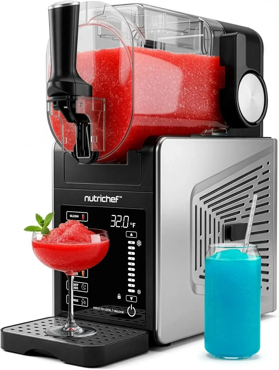 NutriChef Slushie Machine for Home | No Ice Needed Slushys 7-in-1 Preset Programs: Self Clean, Milkshakes, Spiked Slush & More |
NutriChef Slushie Machine for Home | No Ice Needed Slushys 7-in-1 Preset Programs: Self Clean, Milkshakes, Spiked Slush & More |