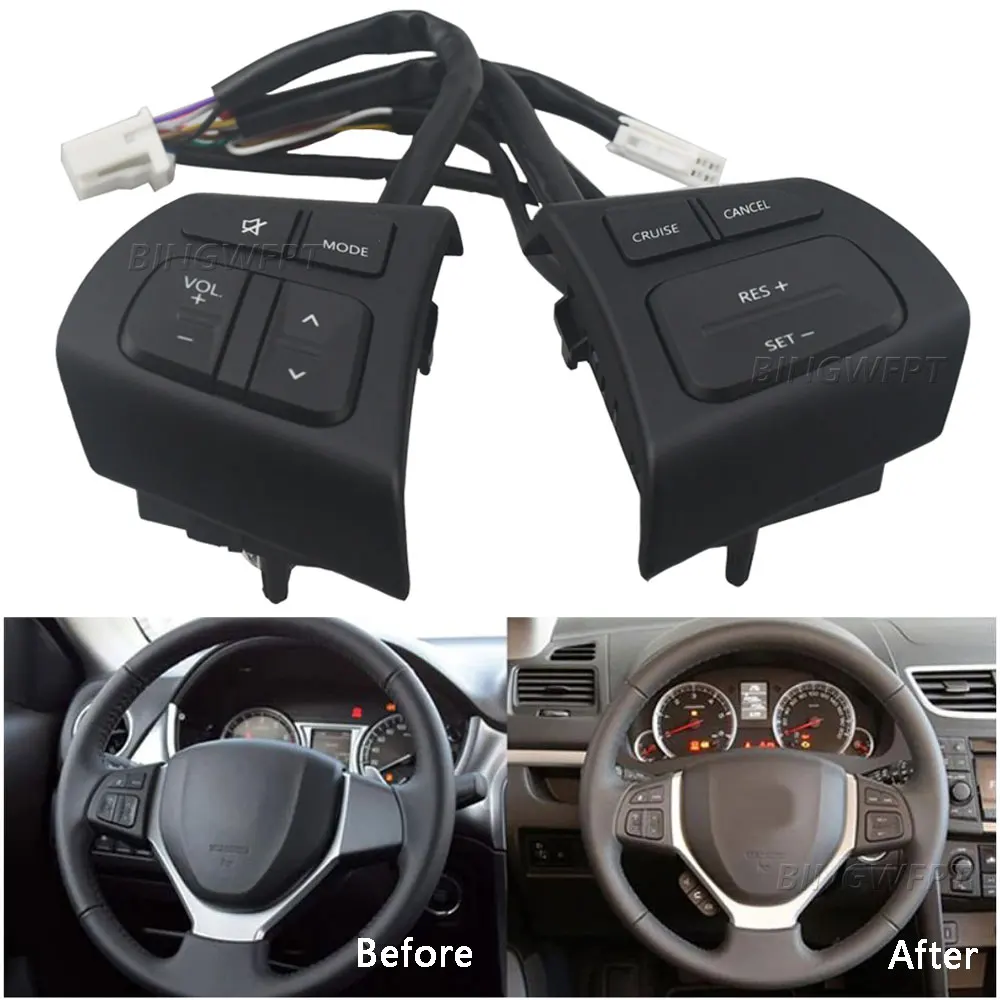 Multifunction Steering Wheel Switch Button Audio Volume Cruise Speed Control Switch Button For Suzuki Grand Vitara 2016-2018
Multifunction Steering Wheel Switch Button Audio Volume Cruise Speed Control Switch Button For Suzuki Grand Vitara 2016-2018