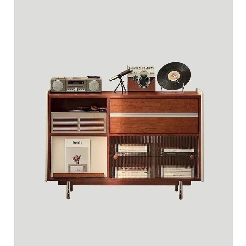 Retro dining side solid wood against the wall integrated storage, household drawer storage low cabinet
Retro dining side solid wood against the wall integrated storage, household drawer storage low cabinet