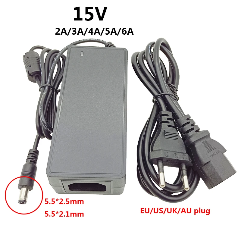 15 Volt Power Supply uk Adapter 15v 3a 15 v Power Supply 15v 2a 15v 5a Source Adapter 15 v 3a 4a 6a au us eu Plug Transformer
15 Volt Power Supply uk Adapter 15v 3a 15 v Power Supply 15v 2a 15v 5a Source Adapter 15 v 3a 4a 6a au us eu Plug Transformer