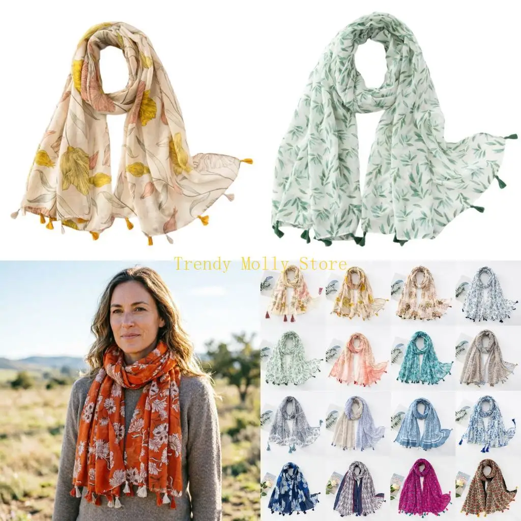 N5KB Elegant Floral Fringe Scarf Lightweight Polyester Capelet Stole For Women Lady
N5KB Elegant Floral Fringe Scarf Lightweight Polyester Capelet Stole For Women Lady
