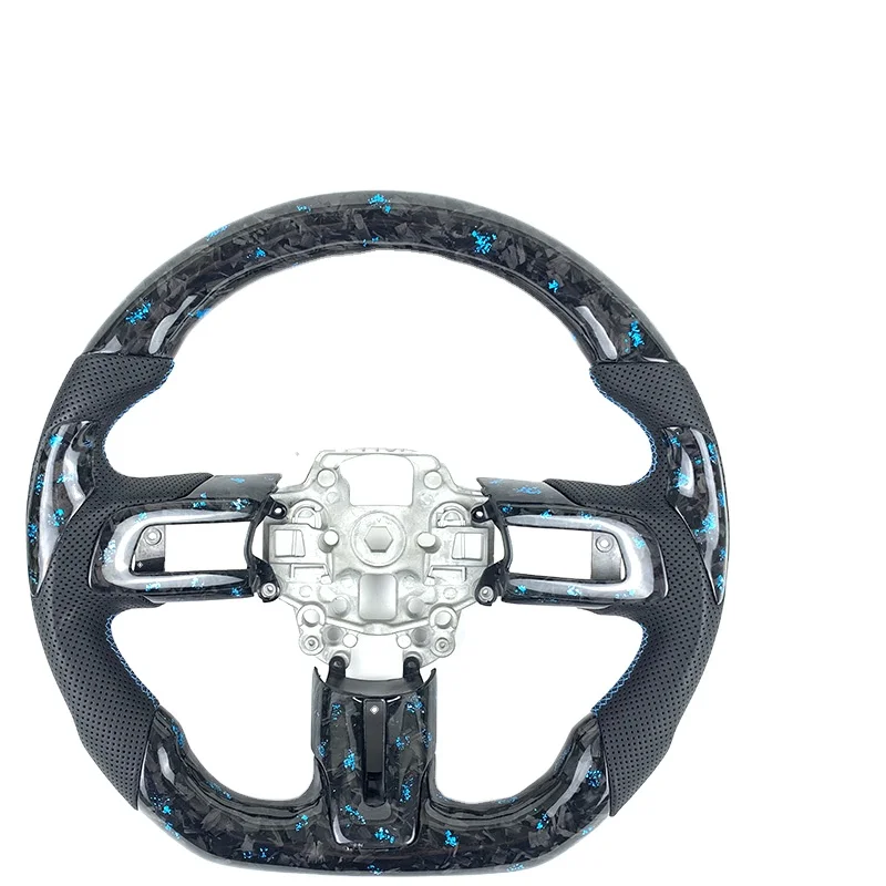 2015 2016 2017 2018 2019 2020 Ford Mustang Blue Forged Carbon Fiber Steering Wheel Customized Decorative Cover Leather
2015 2016 2017 2018 2019 2020 Ford Mustang Blue Forged Carbon Fiber Steering Wheel Customized Decorative Cover Leather