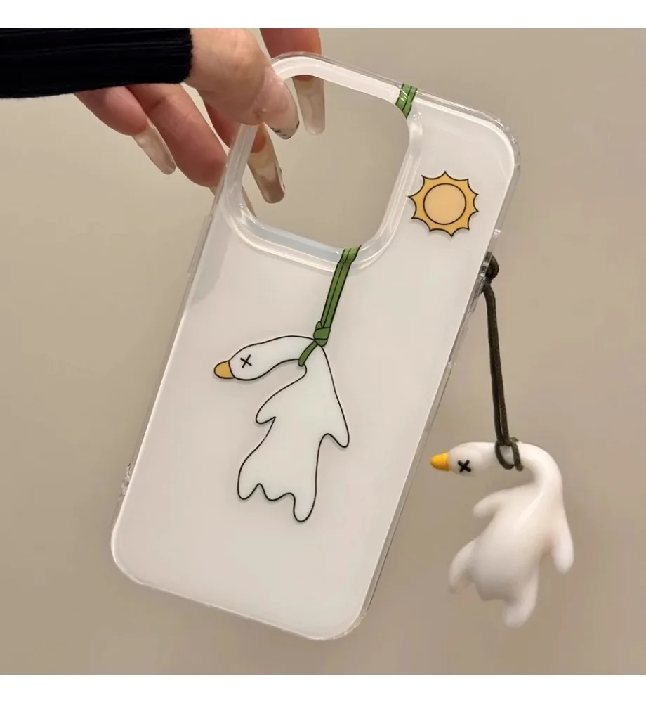 Spring and summer cute drying duck duck suitable for for iPhone 17promax mobile phone case 16pro transparent white background
Spring and summer cute drying duck duck suitable for for iPhone 17promax mobile phone case 16pro transparent white background