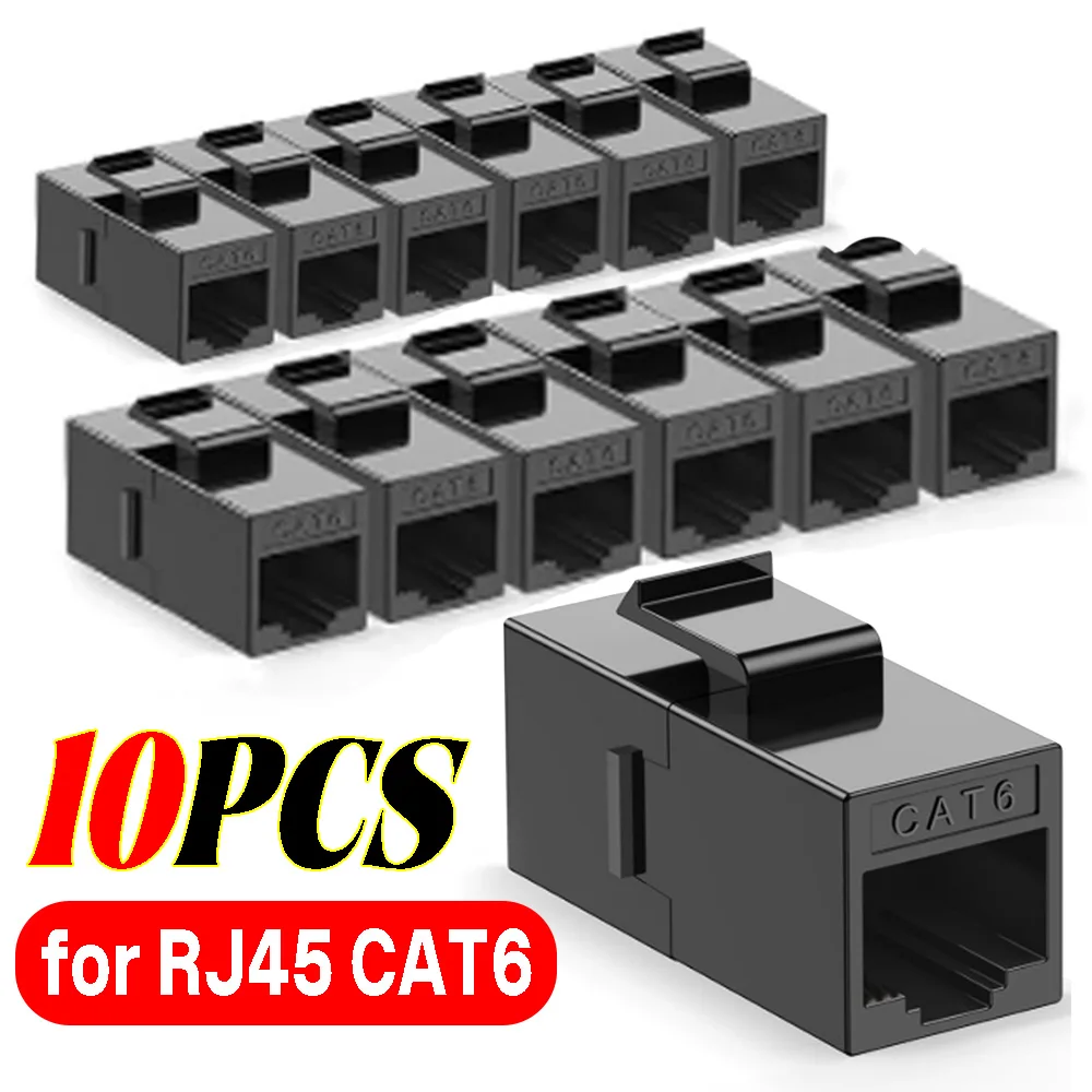 RJ45 Female To Female Insert CAT6 Keystone Coupler RJ45 Connector Cat 6 Ethernet Network Cable Extender Keystone Adapter CAT6