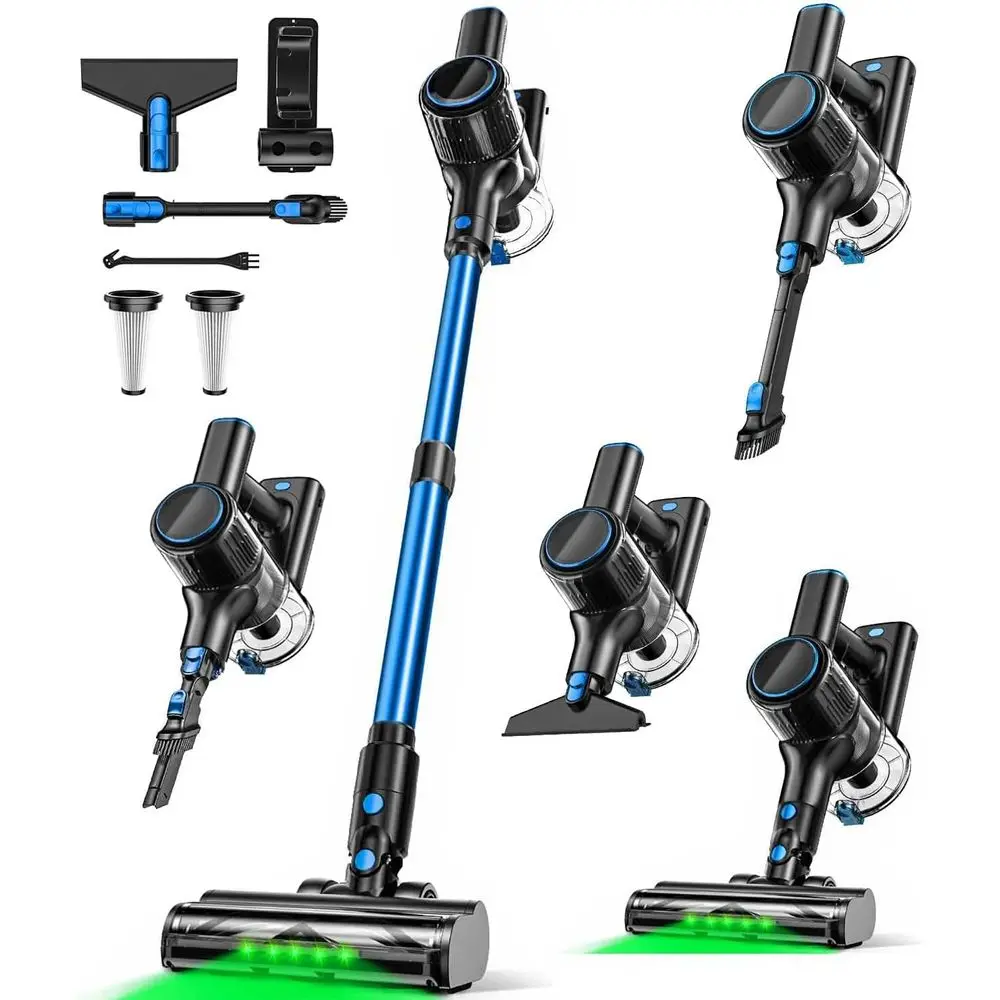 Cordless 8-in-1 Vacuum Cleaners for Home, 45Mins Runtime, Anti-Tangle Stick Vacuum with LED Display, Rechargeable Lightweight Va
Cordless 8-in-1 Vacuum Cleaners for Home, 45Mins Runtime, Anti-Tangle Stick Vacuum with LED Display, Rechargeable Lightweight Va