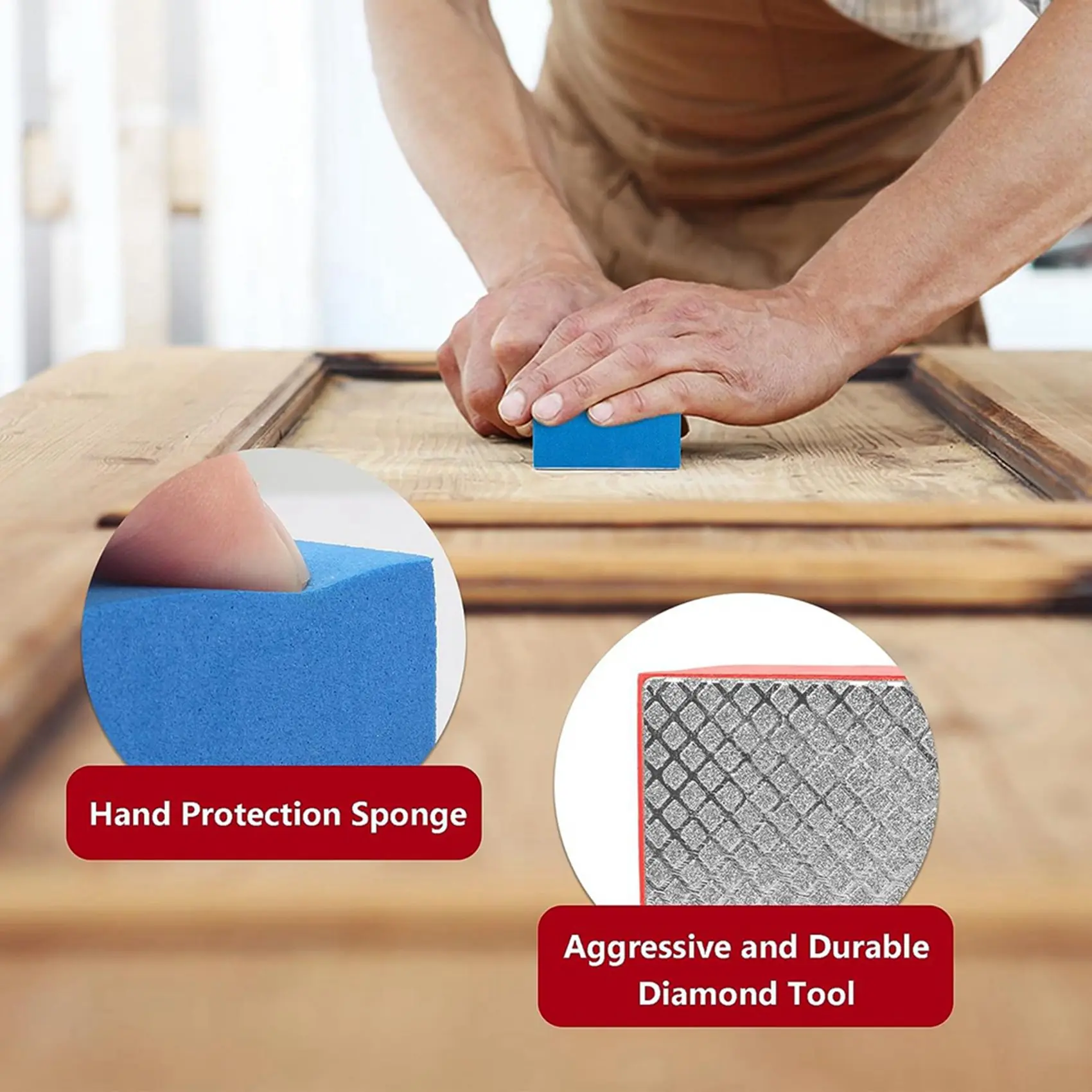 ABBP-12Pack Diamond Hand Polishing Pads For Sanding Ceramics Glass Tile Concrete Stone Marble Granite, 60, 100, 200, 400
ABBP-12Pack Diamond Hand Polishing Pads For Sanding Ceramics Glass Tile Concrete Stone Marble Granite, 60, 100, 200, 400