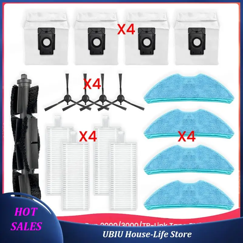 For Homerun 2000/3000, TP-Link Tapo RV30 Plus /RV20 Mop Plus/ RV10 Plus/ RV30/ RV10 Parts Brush Filter Mop Bags-Best Sel
For Homerun 2000/3000, TP-Link Tapo RV30 Plus /RV20 Mop Plus/ RV10 Plus/ RV30/ RV10 Parts Brush Filter Mop Bags-Best Sel
