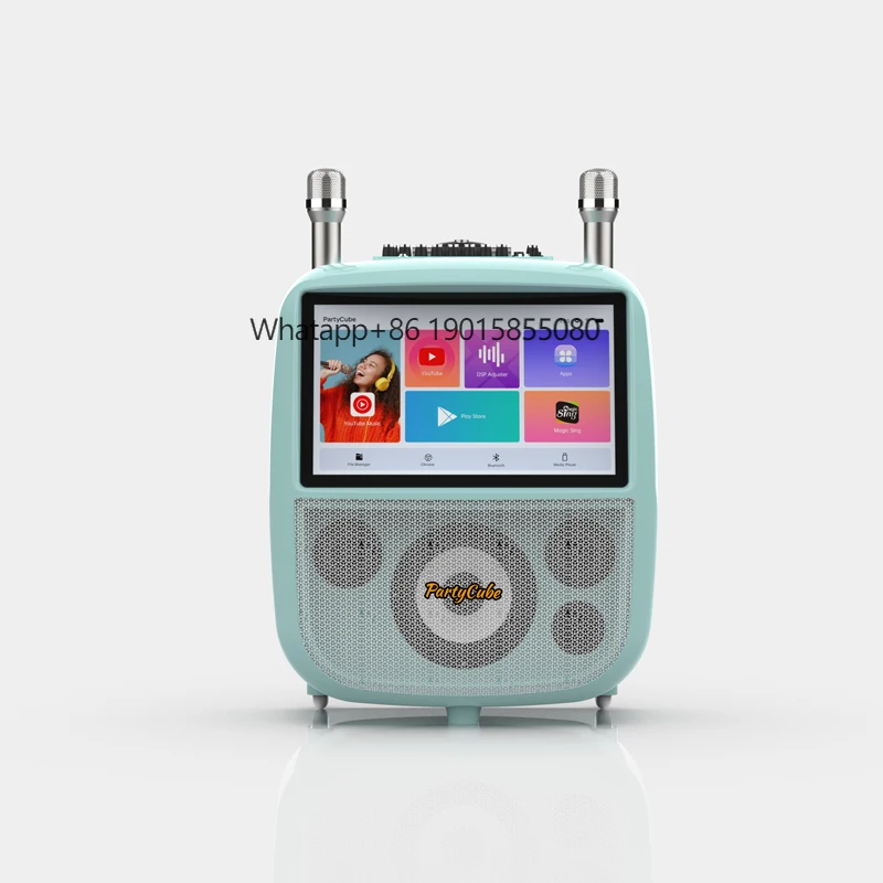 Outdoor LED Stage Trolly Speaker Multimedia Loudspeaker Cute Multicolor Mini Smart Karaoke Machine
Outdoor LED Stage Trolly Speaker Multimedia Loudspeaker Cute Multicolor Mini Smart Karaoke Machine