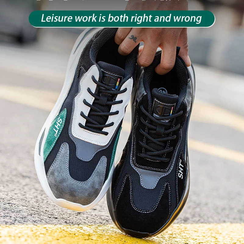 Safety Shoes Men's Work Shoes Air Cushions Are Not Easy to Damage Sports Shoes Anti Puncture Safety Boots Protection
Safety Shoes Men's Work Shoes Air Cushions Are Not Easy to Damage Sports Shoes Anti Puncture Safety Boots Protection
