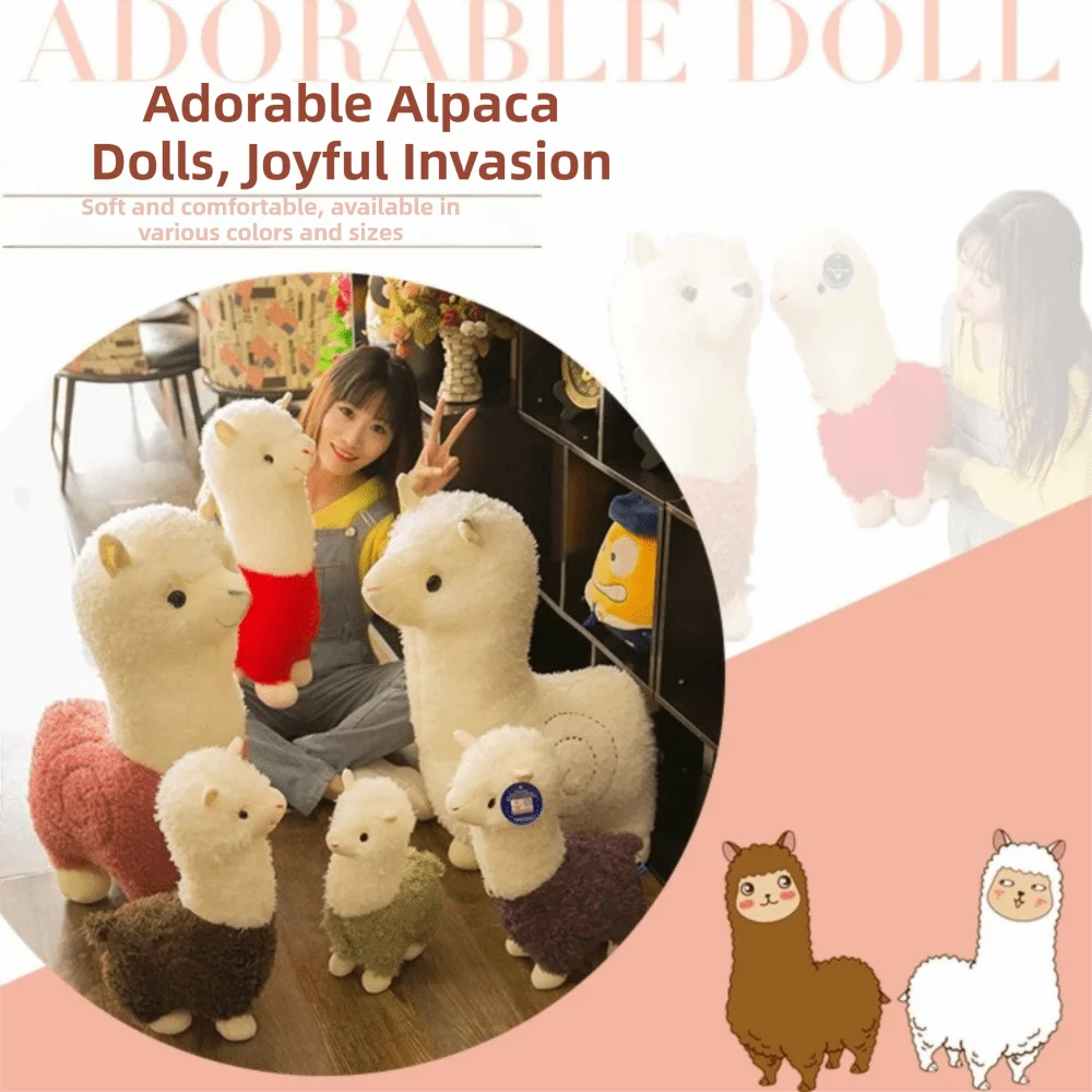 Birthday Gift Soft Material Alpaca Plush Toy Cartoon Children Gits Soft Stuffed Doll Lovely Design Plush Toy Bed Decor
Birthday Gift Soft Material Alpaca Plush Toy Cartoon Children Gits Soft Stuffed Doll Lovely Design Plush Toy Bed Decor