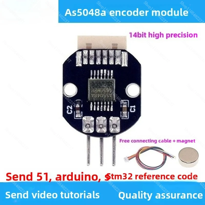 Модуль магнитного энкодера AS5048A с интерфейсом PWM/SPI для бесщеточных двигателей, кодовый диск, оригинальный, новый, с программой для программирования
Модуль магнитного энкодера AS5048A с интерфейсом PWM/SPI для бесщеточных двигателей, кодовый диск, оригинальный, новый, с программой для программирования