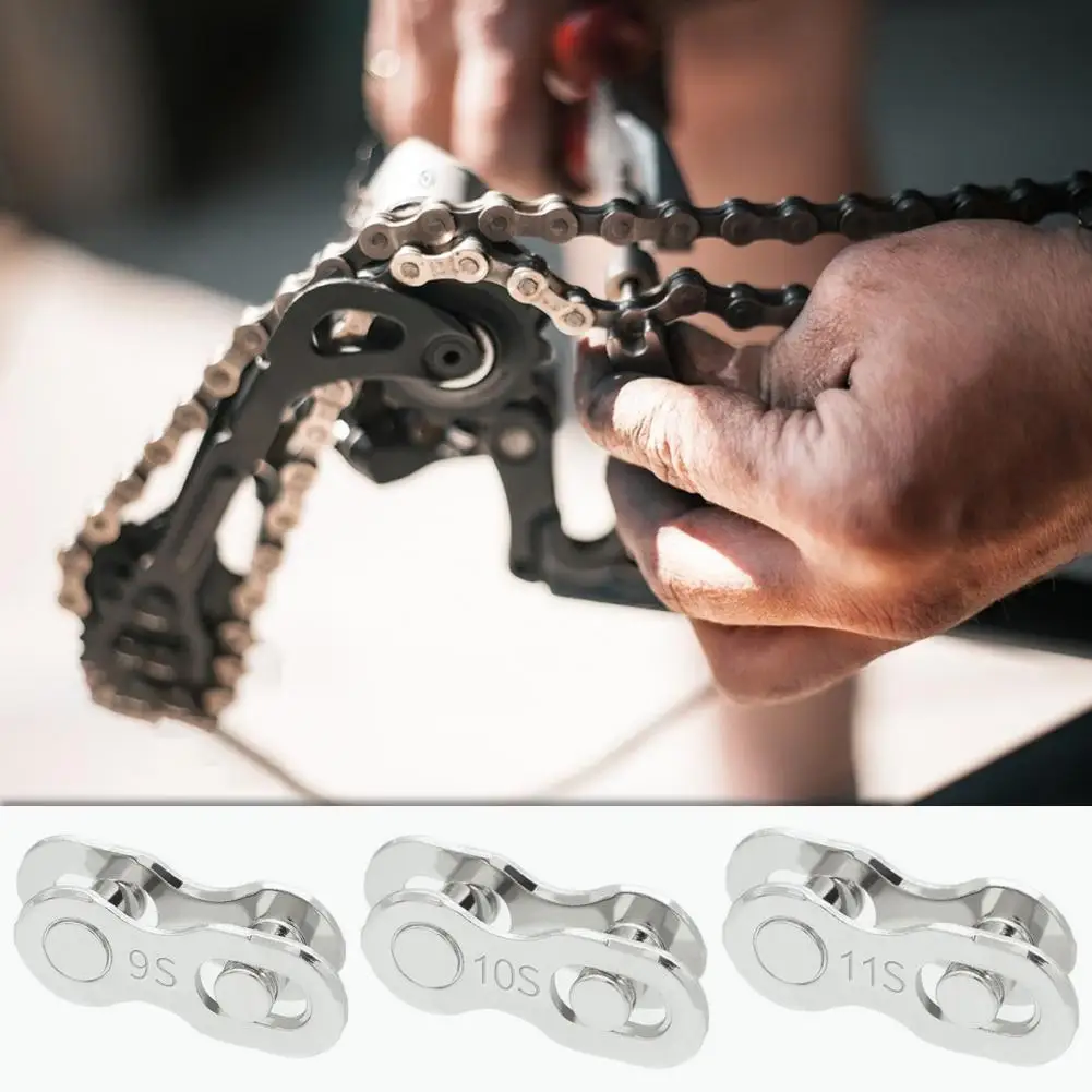 Disassemble Assemble Chain Buckle Bicycle Chain Link Connectors for 9/10/11/12 Speed Magic Joint Repair Accessories Quick
Disassemble Assemble Chain Buckle Bicycle Chain Link Connectors for 9/10/11/12 Speed Magic Joint Repair Accessories Quick