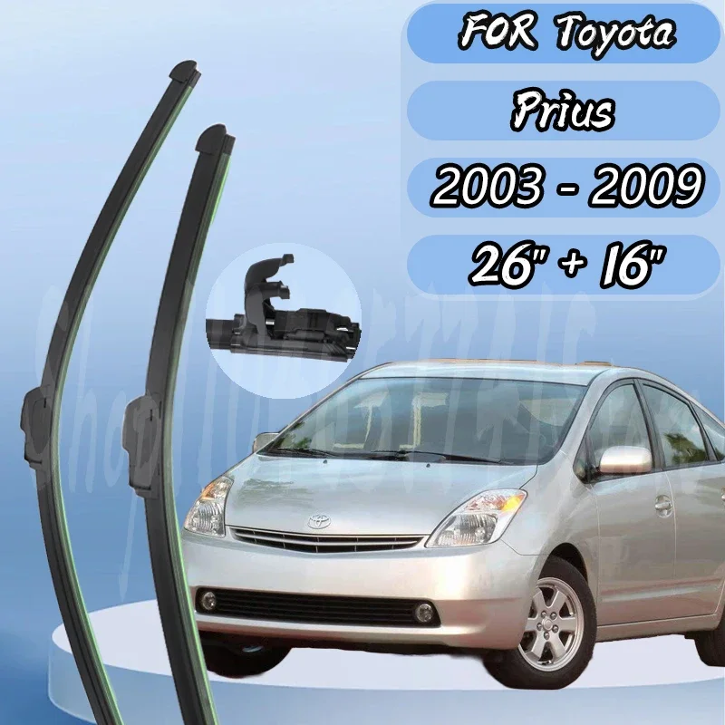 Front Wiper Blades Set Kit For Toyota Prius 2003 - 2009 Windshield Windscreen Window Brushes 26"+16" Silent upgrade
Front Wiper Blades Set Kit For Toyota Prius 2003 - 2009 Windshield Windscreen Window Brushes 26"+16" Silent upgrade