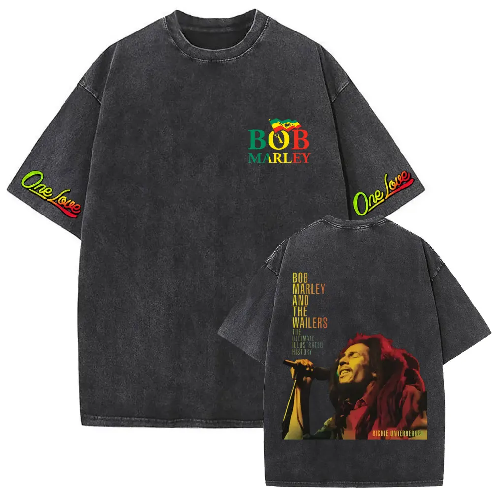 Limited Reggae Bob Marley Washed Vintage T-shirt Men's Women Clothing Casual Cotton Retro T Shirt Male Classic 90s Streetwear
Limited Reggae Bob Marley Washed Vintage T-shirt Men's Women Clothing Casual Cotton Retro T Shirt Male Classic 90s Streetwear