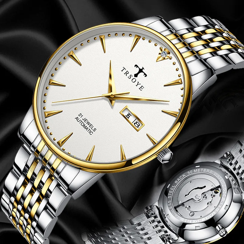 Automatic Mechanical Watch Men's Watch Ultra-Thin Waterproof Hollow out Calendar Retro Homebred Wristwatch
Automatic Mechanical Watch Men's Watch Ultra-Thin Waterproof Hollow out Calendar Retro Homebred Wristwatch