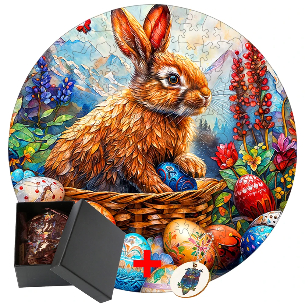 Rabbit 3D DIY Wooden Animal Wooden Puzzle Set For Adults Kids Educational Brain Teaser Assembly Toy Irregular puzzle fragments
Rabbit 3D DIY Wooden Animal Wooden Puzzle Set For Adults Kids Educational Brain Teaser Assembly Toy Irregular puzzle fragments